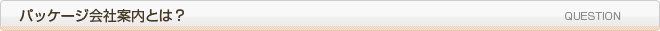 パッケージ会社案内とは?